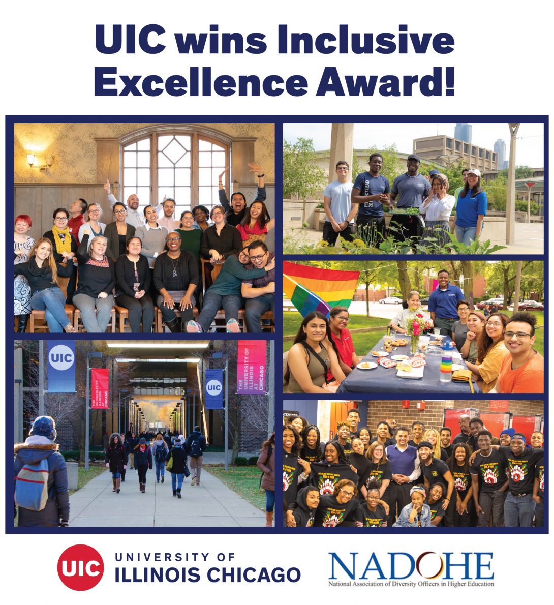 UIC wins Inclusive Excellence Award collage of campus groups