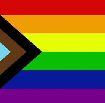 The Progress Pride Flag. 