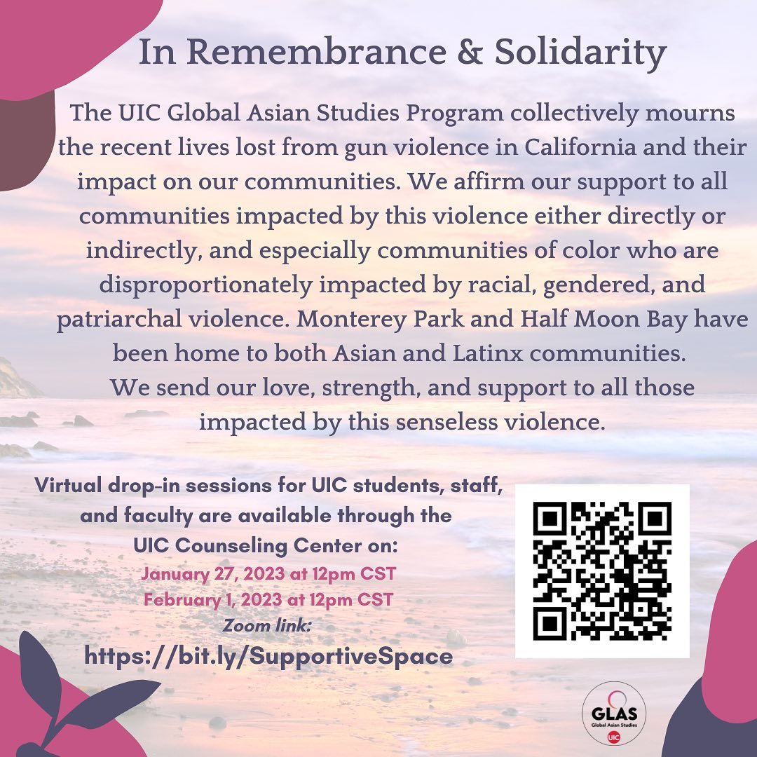 In remembrance and solidarity flyer