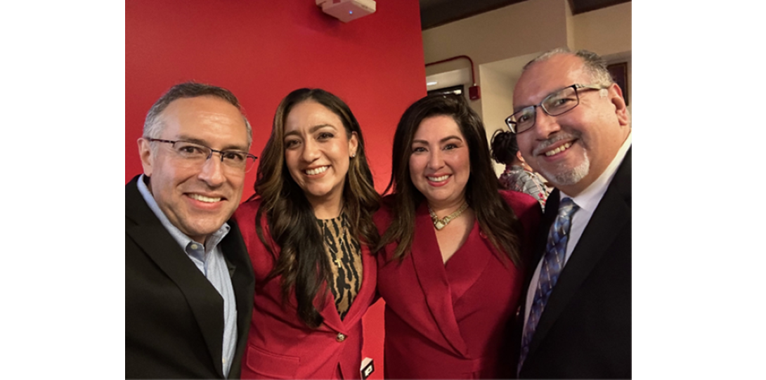 UIC representatives with Olga Camargo and Patricia Mota