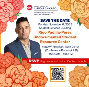 Rigo Padilla-Pérez Undocumented Student Resource Center flyer 