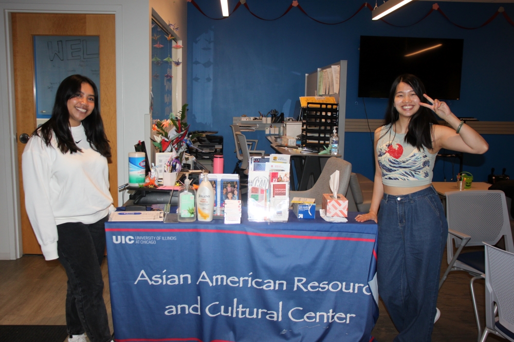 AARCC staff table with student representatives