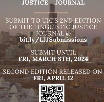 Linguistic Justice Journal flyer 