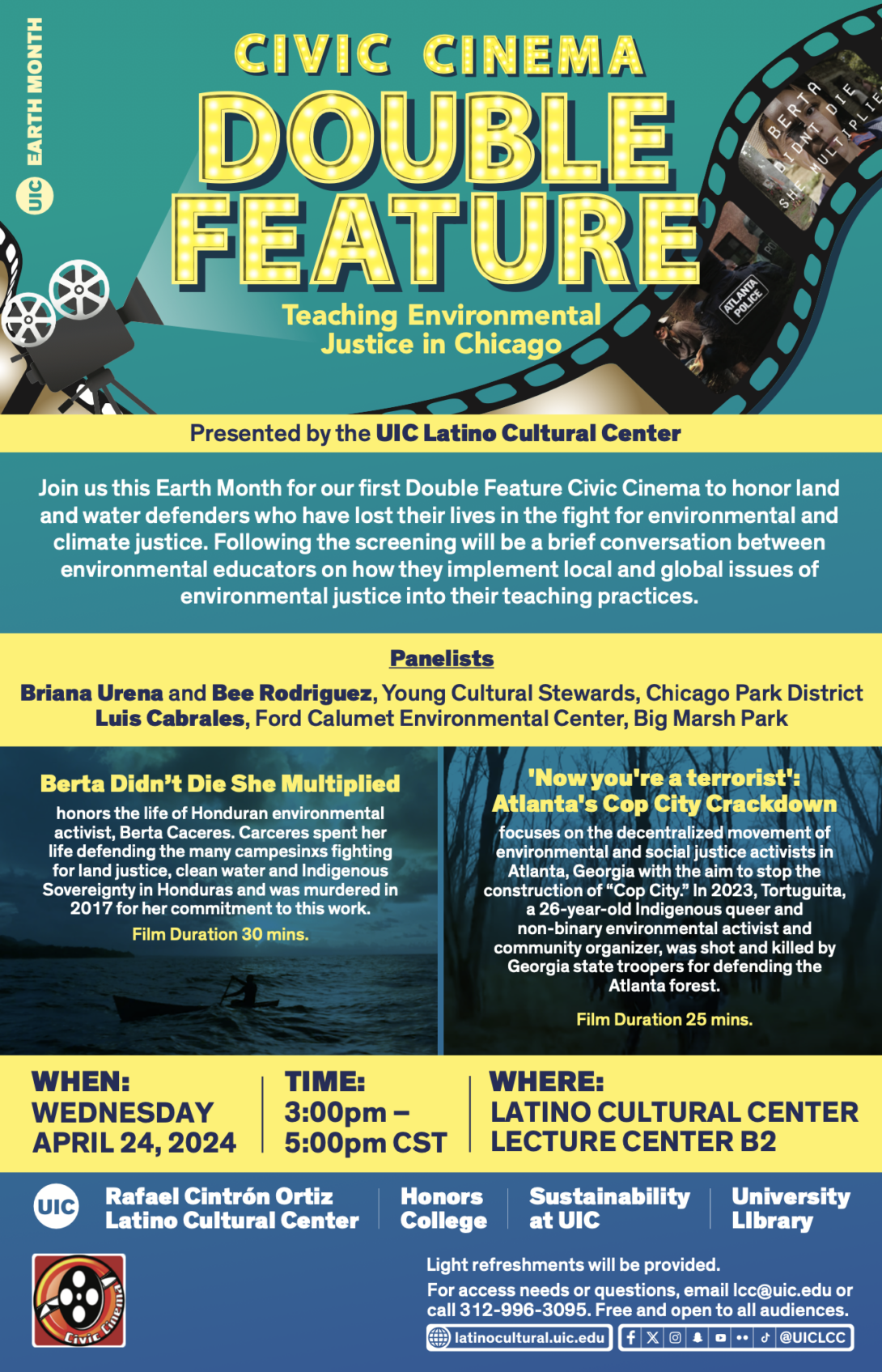 Civic Cinema event flyer
