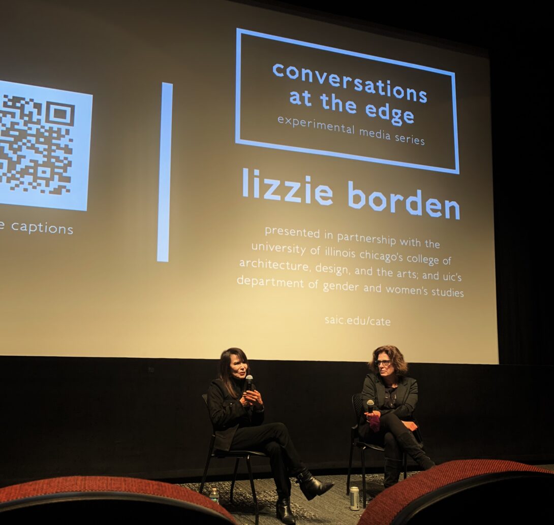 Lizzie Borden and Jennifer Brier at Conversations at the Edge event.