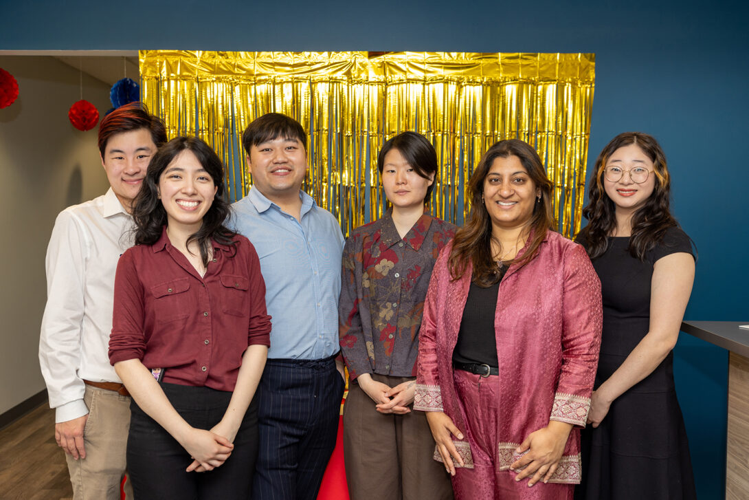 Members of the Asian American Student Academic Program at their ribbon cutting.