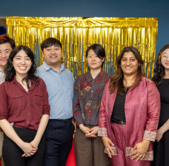 Members of the Asian American Student Academic Program at their ribbon cutting. 