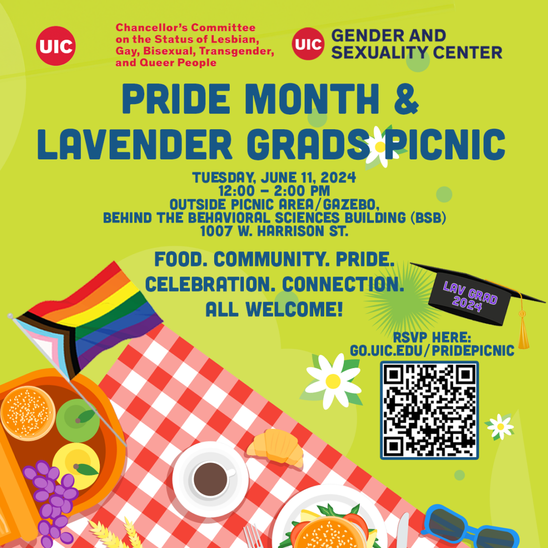 Pride Month & Lavender grads Picnic flyer