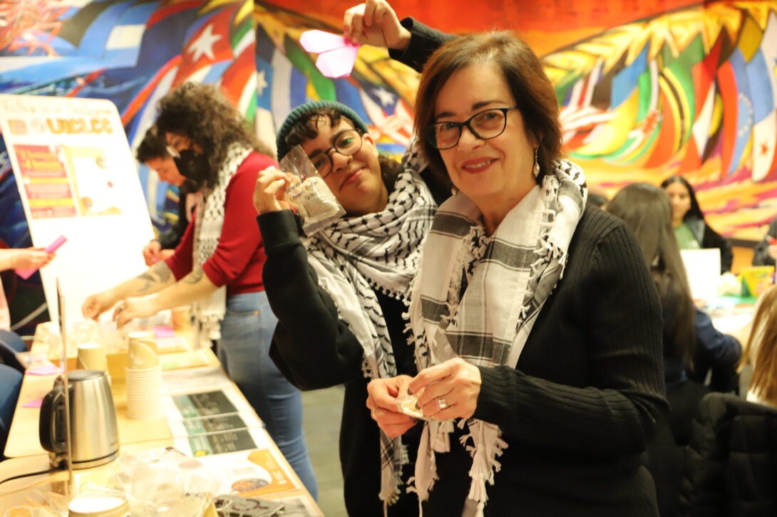 Director Rosa Cabrera and students at the Latino Cultural Center