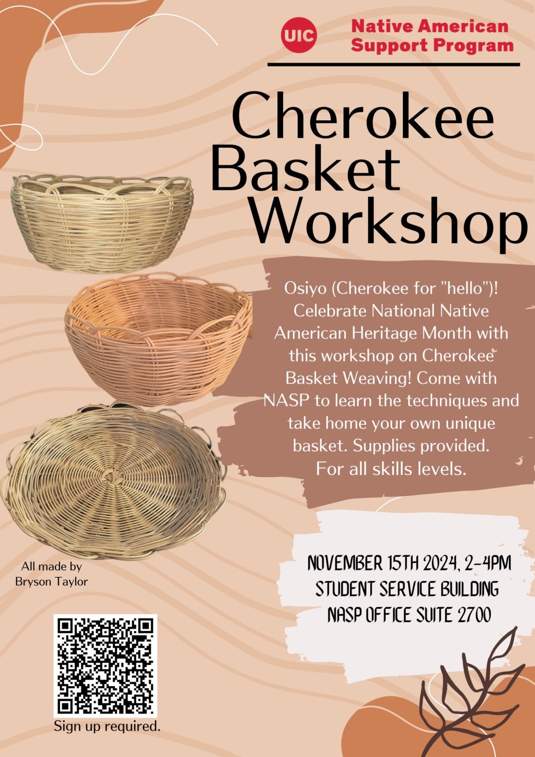 Basket workshop flyer