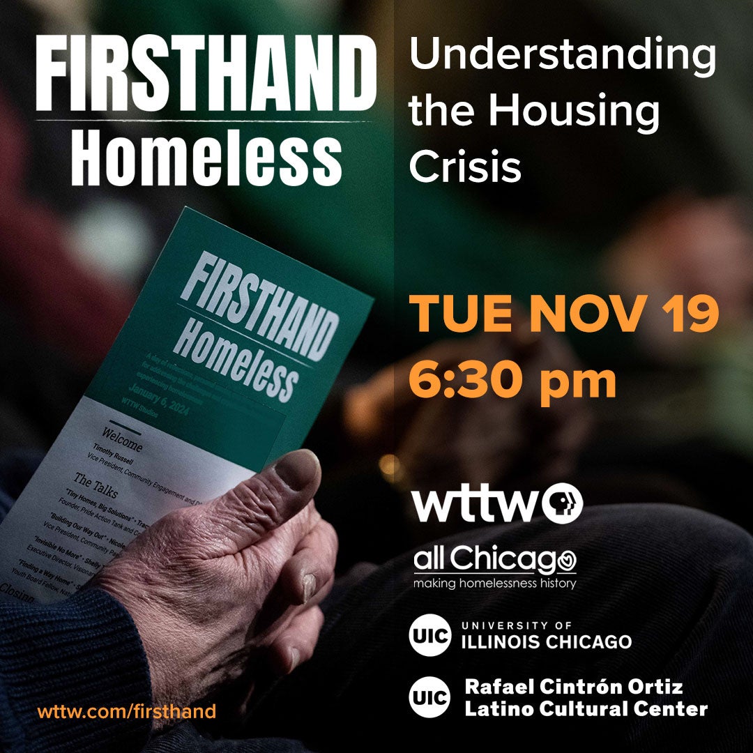 Firsthand Homeless event flyer